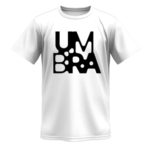 camiseta blanca merchandising umbra