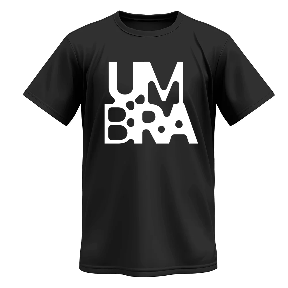 camiseta negra merchandising eventos umbra
